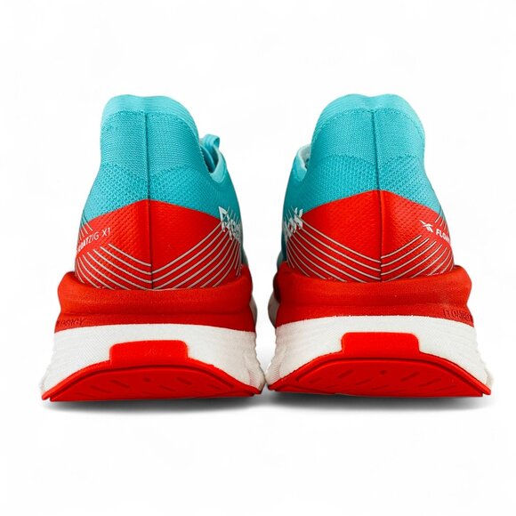 Reebok FloatZig X1 Aqua White Red Men\'s Running Shoes Sneakers 100210001 main image 8